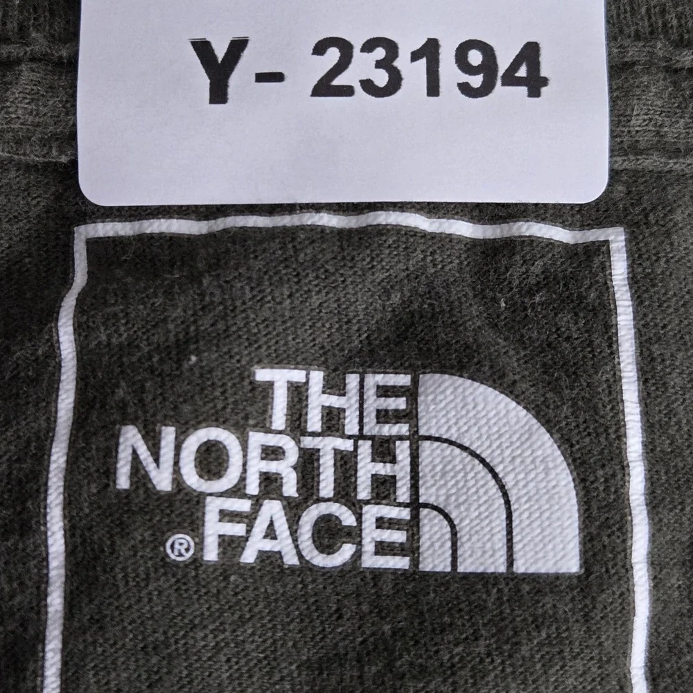 The North Face Men Shirt L Green Box Logo Gorpcore Short‎ Sleeve
